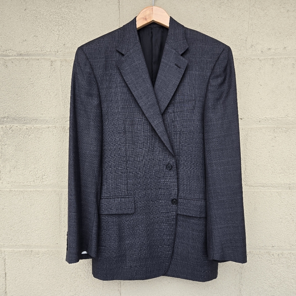 Canali 100% Wool Dark Gray 2 Btn Blazer Made in Italy 🇮🇹 ● 44R
